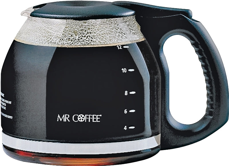 Sunbeam PLD12RB4 Coffee Decanter, 12 Cup Capacity, Glass, Black