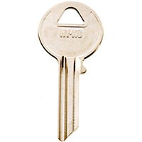 Hy-Ko 11010Y52 Key Blank, Brass, Nickel, For: Yale Cabinet, House Locks and Padlocks, Y52 Key Number