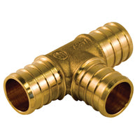 aqua-dynamic 9778-333 Pipe Fitting Tee, 1/2 in, PEX-B, Brass