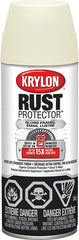 Krylon Rust Protector 469002000 Rust Preventative Spray Paint, Gloss, Ivory, 12 oz, Can