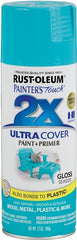 2X Ultra Cover 334050 Spray Paint, Gloss, Seaside, 12 oz, Can
