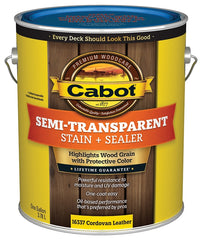 Cabot 140.0016337.007 Deck and Siding Stain, Cordovan Brown, Liquid, 1 gal