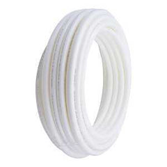 SharkBite U880W100 Coil Pipe, 1 in, 100 ft L, Polyethylene, White