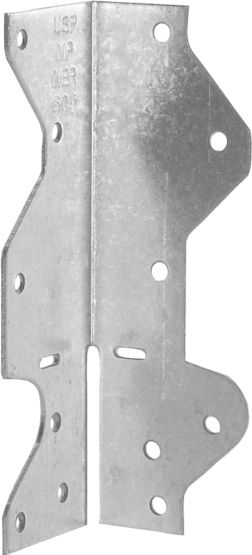MiTek MPA1-TZ Multi-Purpose Framing Angle, 1-1/2 in W, 1-7/16 in D, 4-1/2 in H, Steel, Zinc