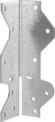 MiTek MPA1-TZ Multi-Purpose Framing Angle, 1-1/2 in W, 1-7/16 in D, 4-1/2 in H, Steel, Zinc