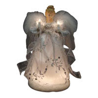 Hometown Holidays 19353 Pre-Lit Christmas Figurine, 9 in H, Angel, Internal Light/Music: Internal Light
