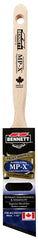 BENNETT PN 888 38 HARDWOO Paint Brush, 1-1/2 in W, Nylon/Polyester Bristle, Angular Handle