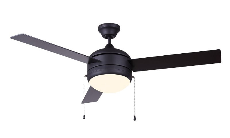 CEILING FAN LED 3BLD MBLK 48IN