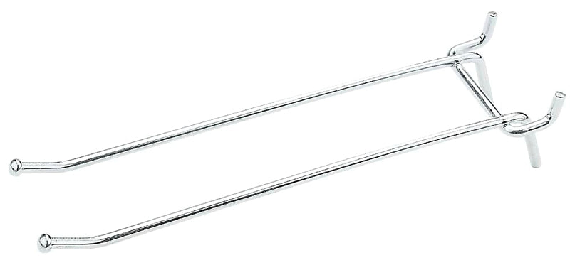 National Hardware N180-038 Peg Hook, 6 in, 1/8, 1/4 in Opening, Steel, Zinc