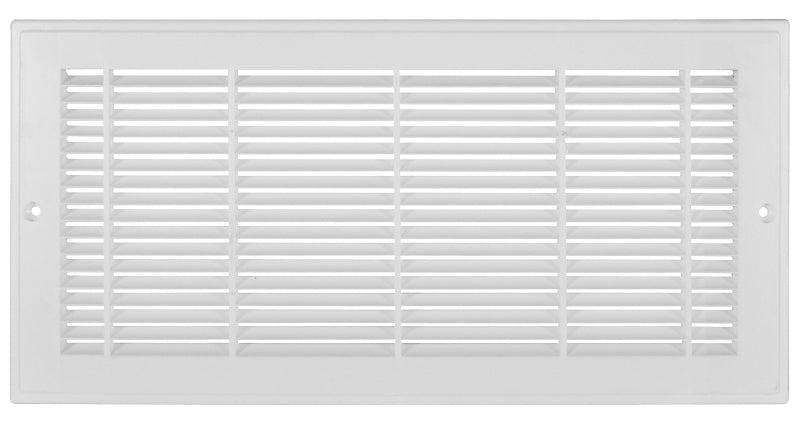 Imperial RG3012 Sidewall Grille, 19-1/4 in L, 7-1/4 in W, Polystyrene, White