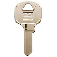 Hy-Ko 11010AB13 Key Blank, Brass, Nickel, For: Abus Cabinet, House Locks and Padlocks, AB13 Key Number