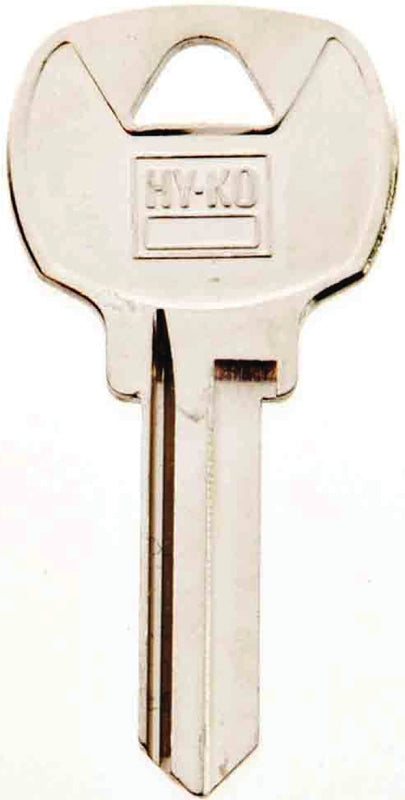 Hy-Ko 11010NA6 Key Blank, Brass, Nickel, For: National Cabinet, House Locks and Padlocks