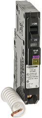 Square D QO120DFC Circuit Breaker, CAFCI, Mini, 20 A, 1 -Pole, 120 V, Plug Mounting