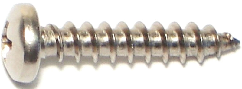 Midwest Fastener 05119 Screw, #10 Thread, Coarse Thread, Pan Head, Phillips Drive, Diamond, Self-Tapping Point, 100 PK