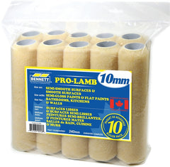 BENNETT 10 BAG PL1009 Roller Refill, 10 mm Thick Nap, 240 mm L, Fabric Cover