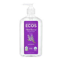 Ecos 9665/6 Hand Soap Clear, Liquid, Clear, Lavender, 17 oz, Bottle