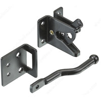 3012FBR GATE LATCH ADJ STL BLK