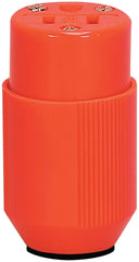 Eaton Wiring Devices BP3487-4RN Electrical Connector, 2 -Pole, 15 A, 125 V, NEMA: NEMA 5-15R, Orange