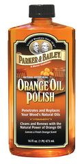 Parker & Bailey 510677 Oil Polish, 16 oz, Light Orange, Liquid, Orange
