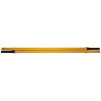 True Temper 002244VB Wheelbarrow Handle, 60 in L, Steel, Amber