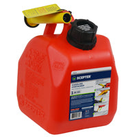 Scepter Flo n' go FG4G111 Gas Can, 1 gal Capacity, Polypropylene, Red
