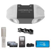 Chamberlain C4310 3/4 HP Battery Backup Smart Chain Drive Garage Door Opener with Camera & 2-Bulb Lighting