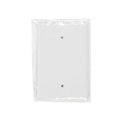 Leviton 88114 Blank Wallplate, 5-1/4 in L, 3-1/2 in W, 1/4 in Thick, 1 -Gang, Thermoset Plastic, White, Smooth