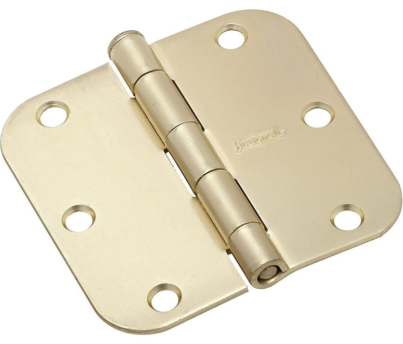 National Hardware N612-060 Door Hinge, Steel, Satin Brass, 50 lb