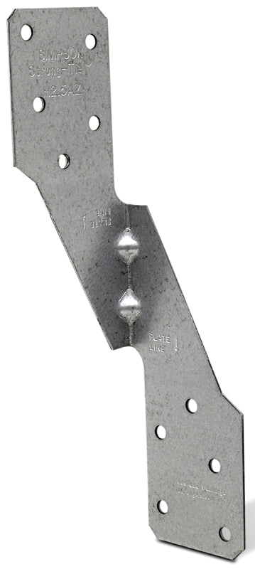 Simpson Strong-Tie H2.5AZ Wall Tie, 6 in L, Steel, ZMAX, Fastening Method: Nails