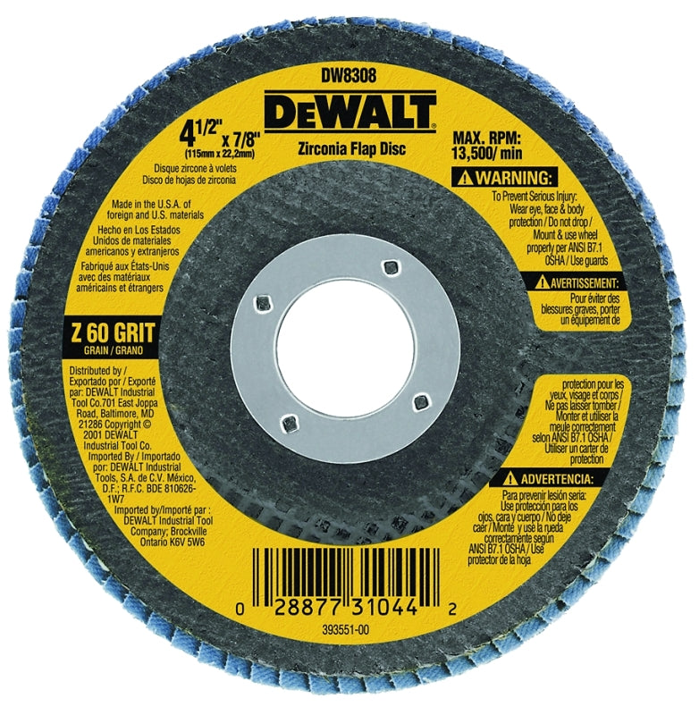 DW8308 4-1/2IN X 7/8IN Z60 T29