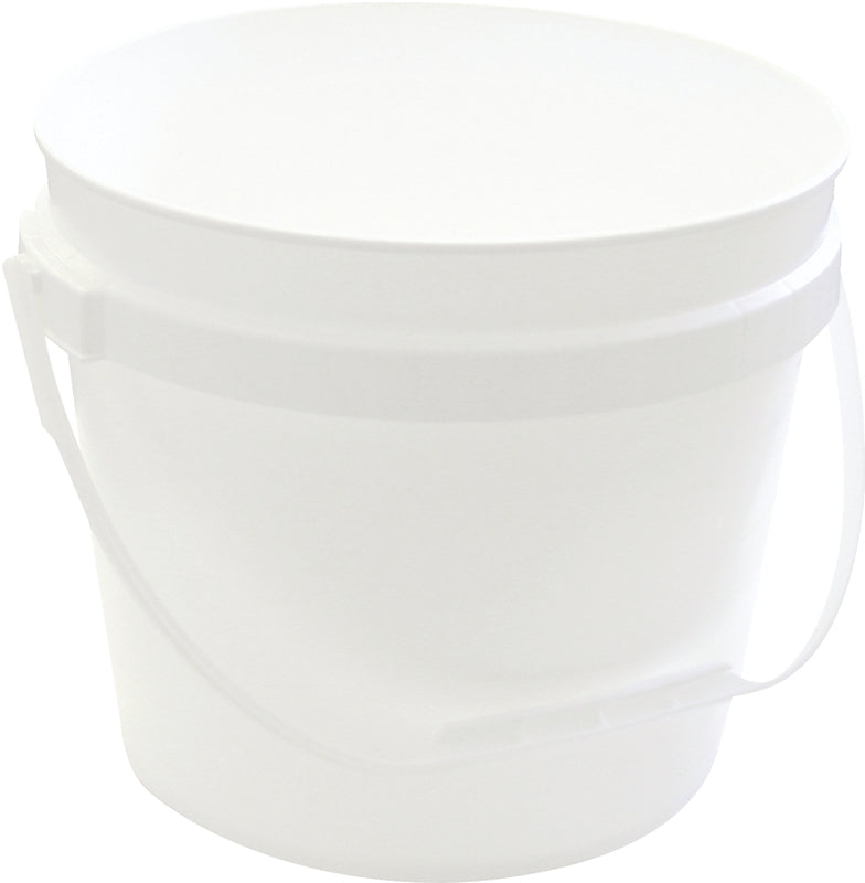 BENNETT PAIL11L Paint Pail, 11 L Capacity, Plastic, White