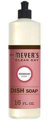 Mrs. Meyer's 17451 Dish Soap, 16 oz, Liquid, Rosemary, Colorless