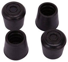 ProSource FE-50635-B Furniture Leg Tip, Round, Rubber, Black, 7/8 in Dia, 1.37 in H