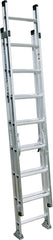 Werner D1516-2 Extension Ladder, 16 ft H Reach, 300 lb, Aluminum