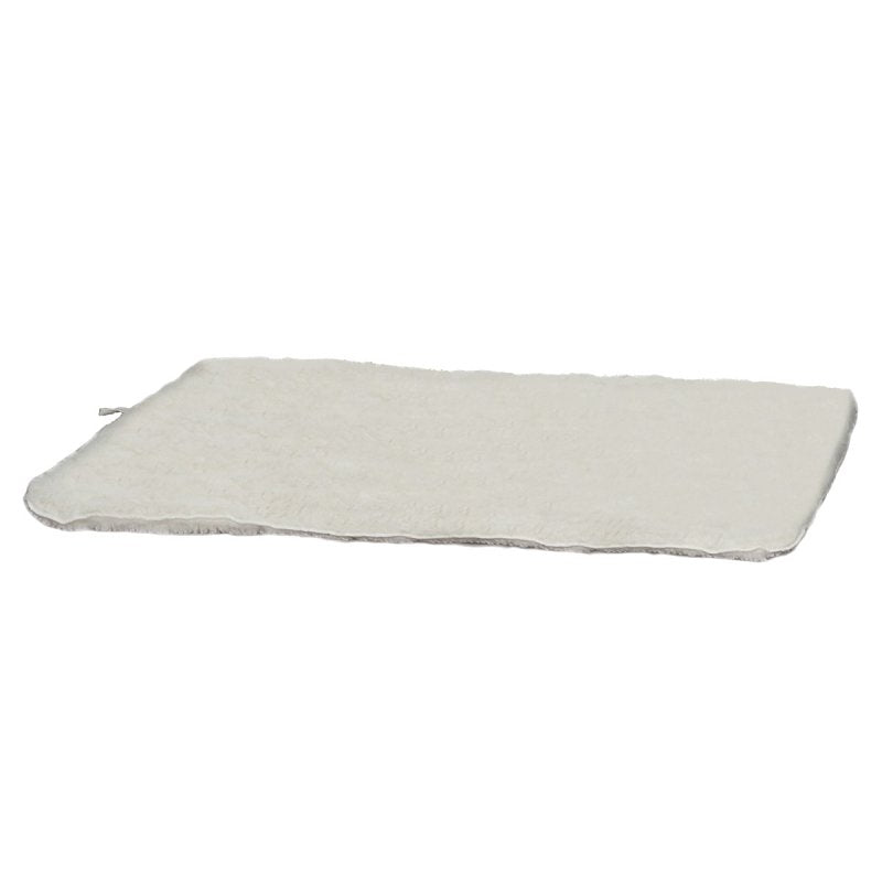Slumber Pet ZA427 47 55 Dog Mat, 47-3/4 in L, 29-3/4 in W, Acrylic/Polyester Sherpa Cover, Natural