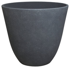 Landscapers Select Planter, 22 in Dia, Round, Resin, Dark Monzonite