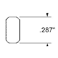 Kwikset 83107-001 Hook Bolt, Zinc, Gold, Specifications: #6 Size