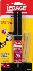 LePage 1028091 Epoxy, Translucent Yellow, Liquid, 14 mL Syringe