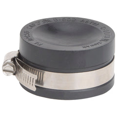 ProSource TC-2 Test Cap, 2 in Connection, Capping Pipe Ends, PVC, Black, 2 in Pipe