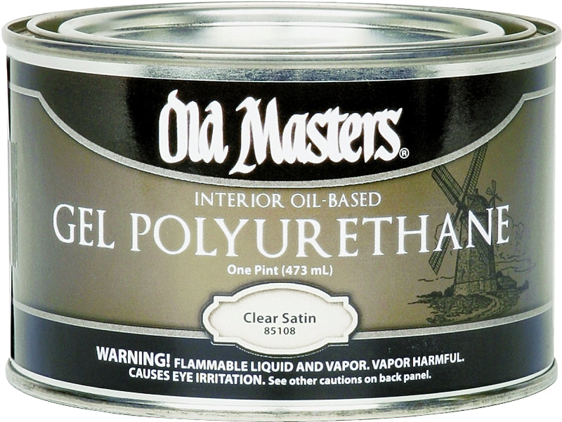 Old Masters 85108 Polyurethane, Gloss, Liquid, Clear, 1 pt, Can