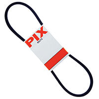 PIX A91/4L930 V-Belt, 93 in Outside Circumference, Molded Cog, 1/2 in W, Black