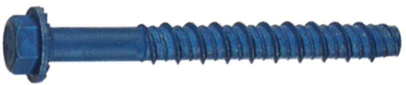 Buildex Tapcon 50404 Screw Anchor, Hex Drive, Steel, Metallic, 2 PK