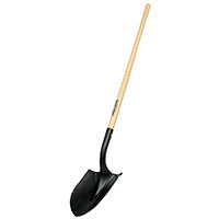 Landscapers Select 34608 PRL-P Shovel, 16 ga, Hardwood Handle, Cushion Grip Handle, 45 in L Handle
