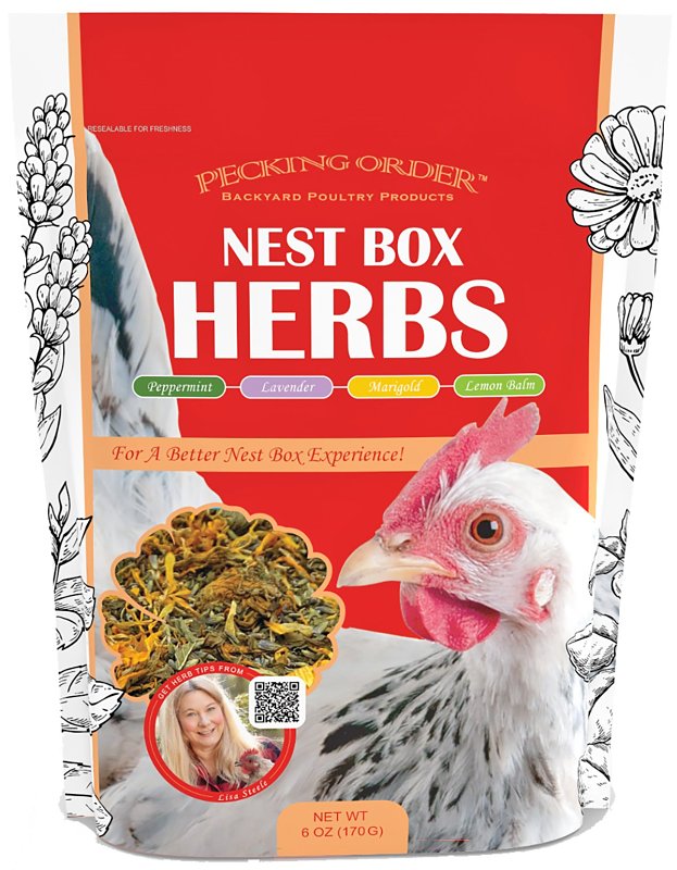 Pecking Order 9302 Nest Box Herbs, 10 in H, 3-1/2 in W, 6 oz Capacity