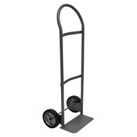 Milwaukee Hand Truck 30151 Hand Truck, 14 in W Toe Plate, 6-1/2 in D Toe Plate, 300 lb, Semi-Pneumatic Caster