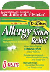 Lil' DRUG STORE 20-366715-97273-0 Sinus Relief, 6 CT, Tablet