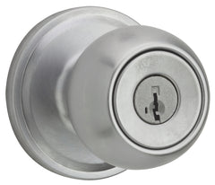 Weiser Huntington Series 9GA5310-058 Entry Door Knob, 2-1/8 in Dia Knob, Satin Chrome