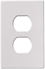 Eaton Wiring Devices PJS8W Wallplate, 4-1/2 in L, 2-3/4 in W, 1 -Gang, Polycarbonate, White, High-Gloss