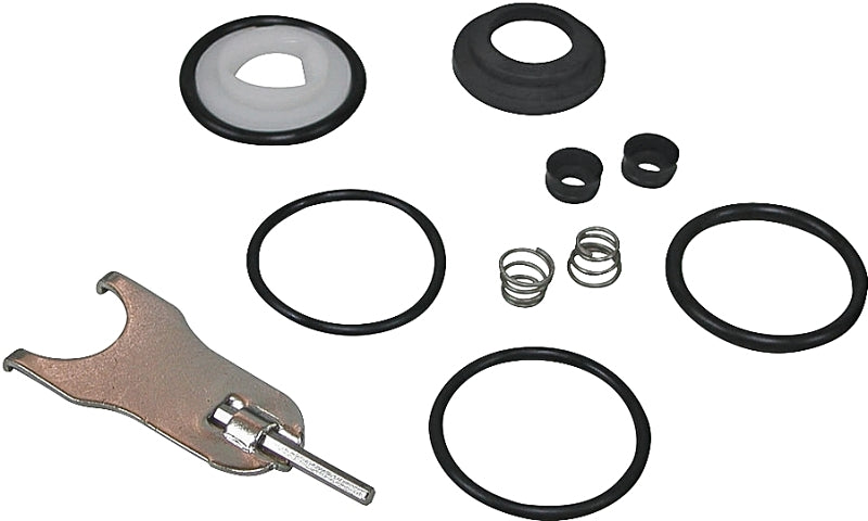 ProSource Faucet Repair Kits, Plastic/Rubber/Stainless Steel/Steel, Silver, Black, White, 11-Piece