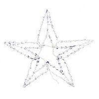 Hometown Holidays 60402 Star Ornament, 50 in H, String Light Bulb, Metal and Plastic, Cool White